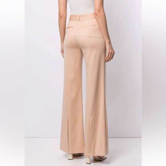 ALICE + OLIVIA NWOT Paula High Waist Back Slit Pant in Sepia - Picture 3 of 9